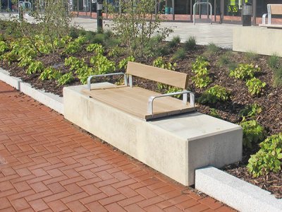 Fortis,半长2人座位平台和靠背