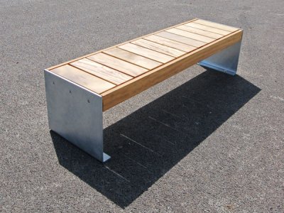 1.8米长凳,前后大木板条和镀锌板端(ELMH105P7070-BENCHNG)