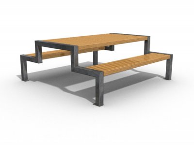 XWT6米Thetford野餐长椅和桌子,特宽的桌子与中条