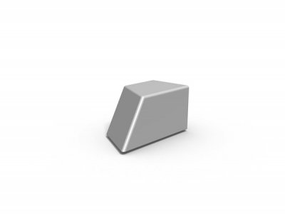 MES1 SB -台面1人混凝土块座,方形+钝角端