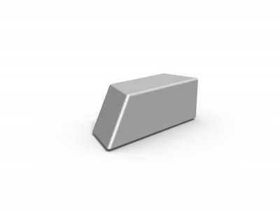 MES2 SD -台面2人混凝土砌块座,方形+钝角端