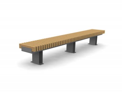 铁路边缘窄工作台组件,包括直开始和结束模块。