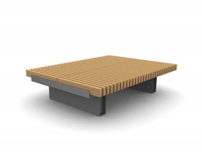 铁路边双宽座位平台。