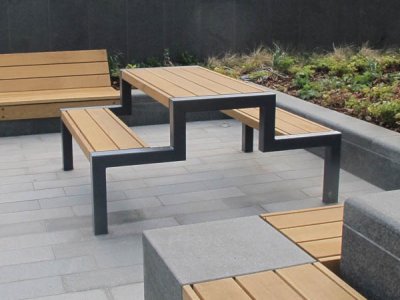 Thetford野餐桌,标准宽度x 1.5米长,大型橡木板条,涂油处理(特殊版)