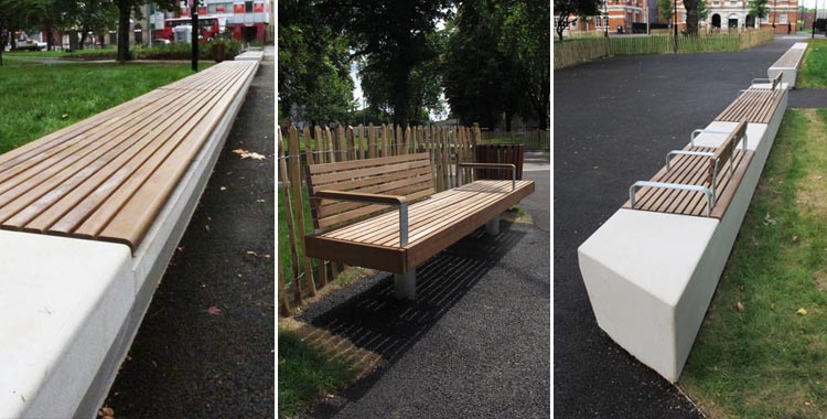 Tottenham Green景观项目与furniture