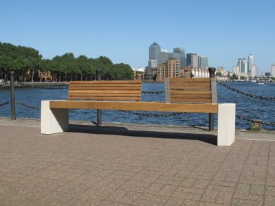 2.4米小板条座椅，两人或一人背靠背(ELES112B1111-7451HNG)